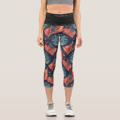 Patriotische Veteranen TagLeggings Capri Leggings (Vorderseite)
