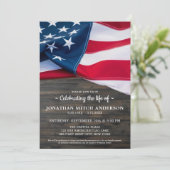 Patriotische Veteranenfeier Einladung (Stehend Vorderseite)