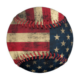 Patriotische Vintage amerikanische Flagge Baseball