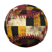 Patriotische Vintage Flagge von Maryland Baseball (Rückseite)