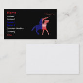 Patriotische Visitenkarte (Vorne/Hinten)