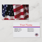 Patriotische Visitenkarte-Schablone Visitenkarte (Vorne/Hinten)