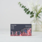 Patriotische Visitenkarten Visitenkarte (Stehend Vorderseite)