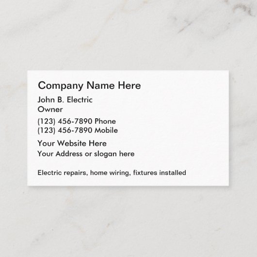 Patriotische Visitenkarten Visitenkarte (Rückseite)