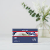 Patriotische Visitenkarten Visitenkarte (Stehend Vorderseite)