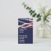 Patriotische Visitenkarten Visitenkarte (Stehend Vorderseite)