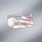 Patriotische Visitenkartenmagnete Magnetische Visitenkarte (Beispiel)