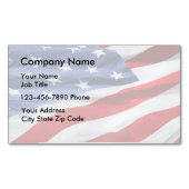 Patriotische Visitenkartenmagnete Magnetische Visitenkarte (Vorderseite)