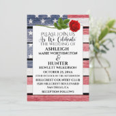 Patriotische Vorlage für Hochzeiten (Stehend Vorderseite)