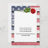 Patriotische Vorlage für Hochzeiten (Rückseite)
