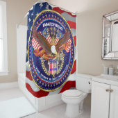 Patriotische Wahl-Ansicht über Entwurf Duschvorhang (Beispiel)