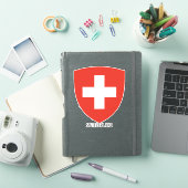 Patriotische Wappenküste der Schweiz Aufkleber (iPad Hülle)