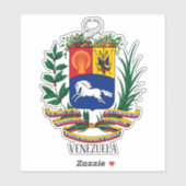 Patriotische Wappenpolizei Venezuela Aufkleber (Blatt)