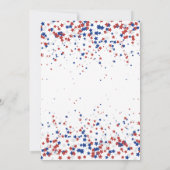 Patriotische Wäscheleine Alle American Baby Dusche Einladung (Rückseite)