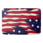 Patriotische Waves Badematte (Vorderseite)