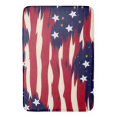 Patriotische Waves Badematte (Vorderseite Vertikal)