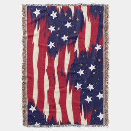 Patriotische Waves Decke