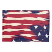 Patriotische Waves Kissenbezug (Rückseite-Links)