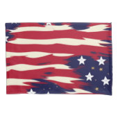 Patriotische Waves Kissenbezug (Vorderseite-Links)