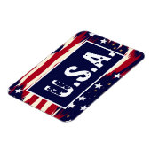 Patriotische Waves Magnet (Linke Seite)