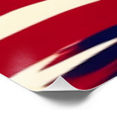 Patriotische Waves Poster (Ecke)