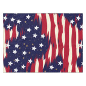Patriotische Waves Tischdecke (Vorderseite (Horizontal))