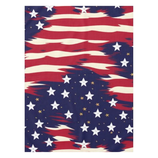 Patriotische Waves Tischdecke (Vorderseite)