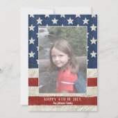 Patriotische Weihnachten 1 Foto Amerikanische Flag (Vorderseite)