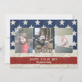 Patriotische Weihnachten 3 Foto Amerikanische Flag (Vorderseite)