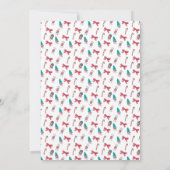 Patriotische Weihnachten Personalisiert Einladung (Rückseite)