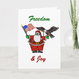 Patriotische Weihnachtskarte Feiertagskarte
