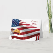 Patriotische Weihnachtskarte Feiertagskarte (Vorderseite)