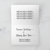 Patriotische Weihnachtskarte Karte (Innenseite)