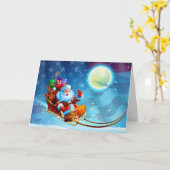 Patriotische Weihnachtskarte Karte (Gelbe Blume)