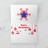 Patriotische Weihnachtskarte Texas Feiertagskarte (Innenseite)