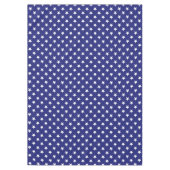 Patriotische Weiß-Sterne auf Seeblau Tischdecke (Vorderseite)