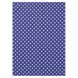 Patriotische Weiß-Sterne auf Seeblau Tischdecke