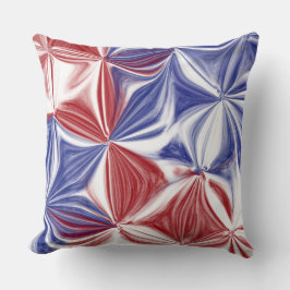 PATRIOTISCHE WEISSE BLAU ABSTRAKT KISSEN