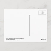 Patriotische Weiße Perserkatze | 4. Juli Postkarte (Rückseite)