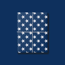 Patriotische weiße Sterne Marineblau Amerikanisch