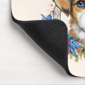 Patriotische Welpe 4. Juli USA Unabhängigkeitstag Mousepad (Ecke)