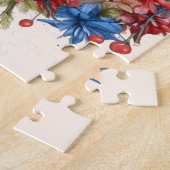 Patriotische Welpe 4. Juli USA Unabhängigkeitstag Puzzle (Seite)