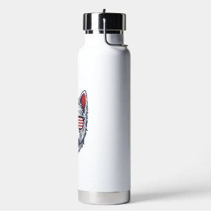 Patriotische Westie-Hundesonnenbrille Vintage-Vekt Trinkflasche