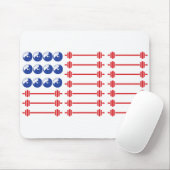 Patriotische Workout Mousepad (Mit Mouse)