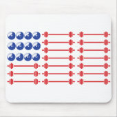 Patriotische Workout Mousepad (Vorne)