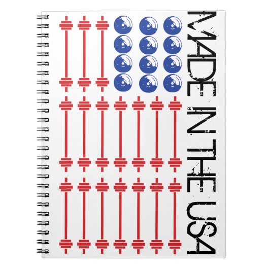 Patriotische Workout Notizblock (Vorderseite)