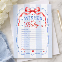 Patriotische Wünsche für Baby-Karte