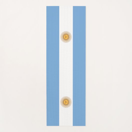 Patriotische Yoga Mats mit argentinischer Flagge Yogamatte (Vorderseite)