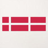 Patriotische Yoga Mats mit dänischer Flagge Yogamatte (Rückseite (Horizontal))