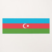 Patriotische Yoga Mats mit der Flagge Aserbaidscha Yogamatte (Rückseite (Horizontal))
